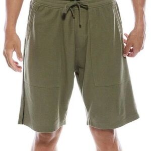 ATM Army Green Pique Shorts with Side stripe  XL NWT  Drawstring
